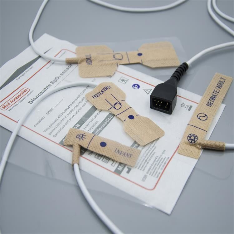 Adhesive Pulse Oximeter Jari Probe Panjang 90cm Warna Putih