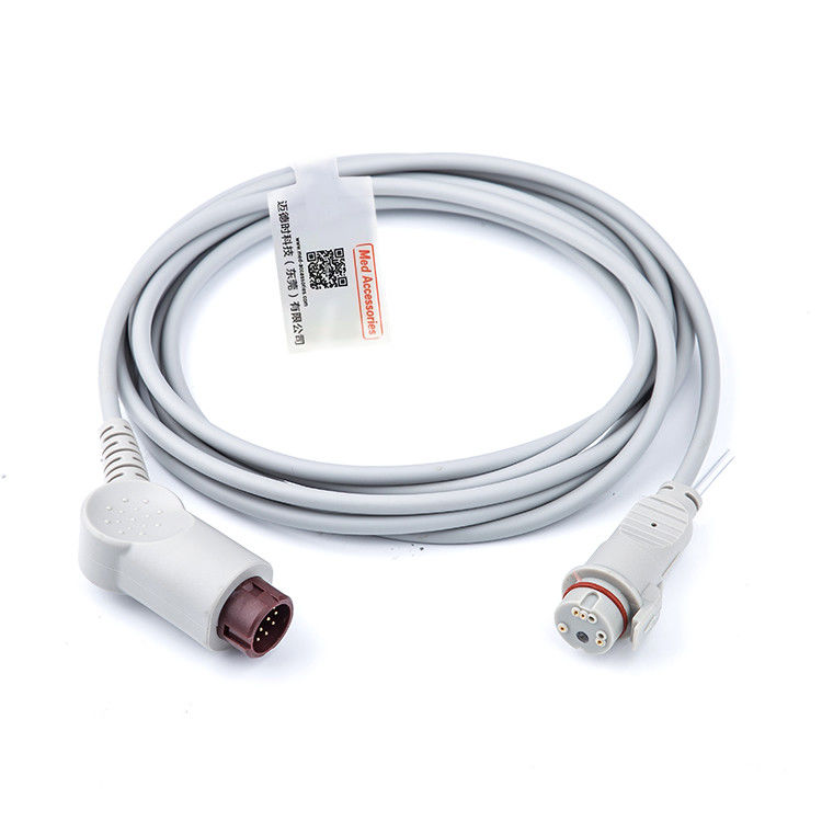Stabil 12 Pin IBP Adapter Kabel Tidak berbahaya Praktis Kompatibel HP Untuk Transduser BD Konektor