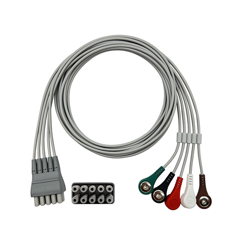9293-059-50 Welch Allyn EKG Lead Set, 3 atau 5 Wire snap Ends