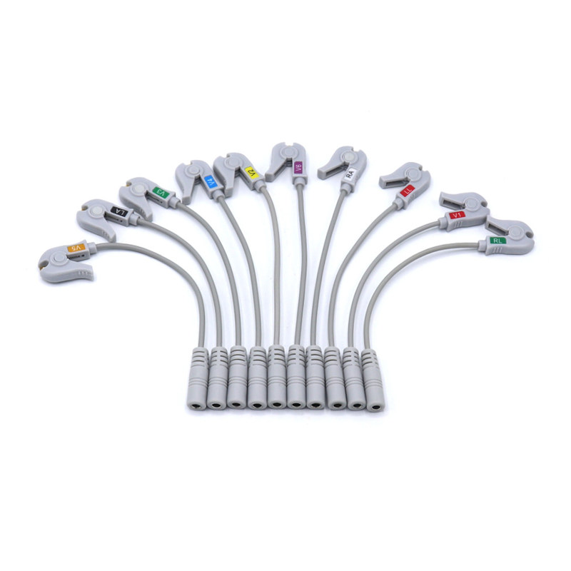 4.0 Pisang Pinch ECG Mesin Aksesoris Adaptor Kabel Praktis Untuk SK40BP