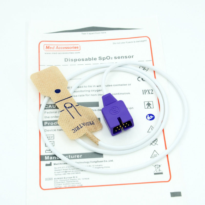Nellcor Sensor Spo2 sekali pakai Probe Dewasa Kompatibel dengan N-550/N-560/N-595/N-600/N-600x/N-65
