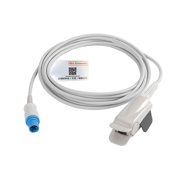 Multiple Spo2 Sensor Drager 7 Pin Bahan TPU Warna abu-abu