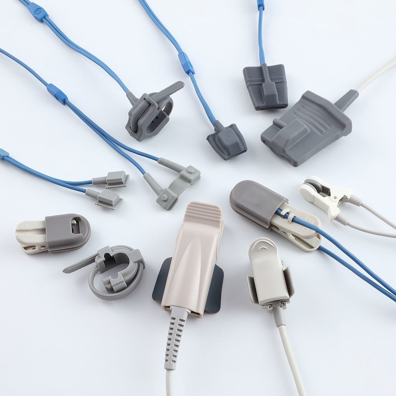 Kompatibel Spo2 Sensor yang Dapat Digunakan Kembali Bebas Lateks Untuk Monitor Merek Utama