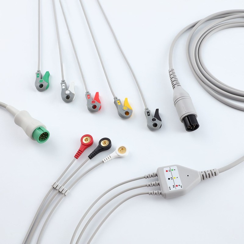 Kabel Monitor EKG Kompatibel Panjang stabil 3,4m Untuk monitor pasien utama