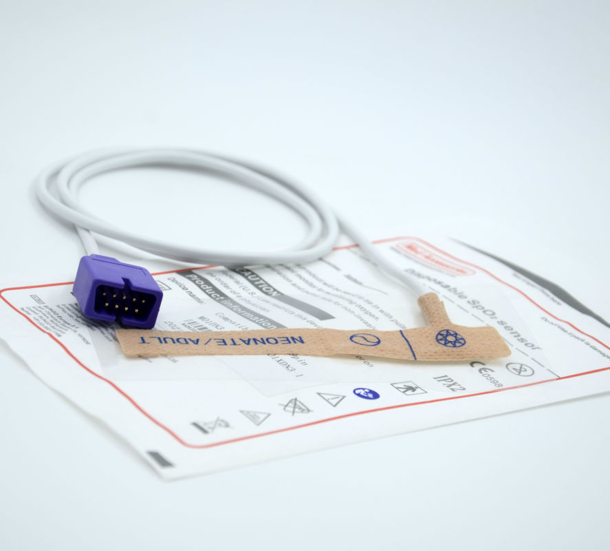 Sensor Spo2 Pediatrik Nellcor Portable Sensor oksimeter sekali pakai yang tidak beracun