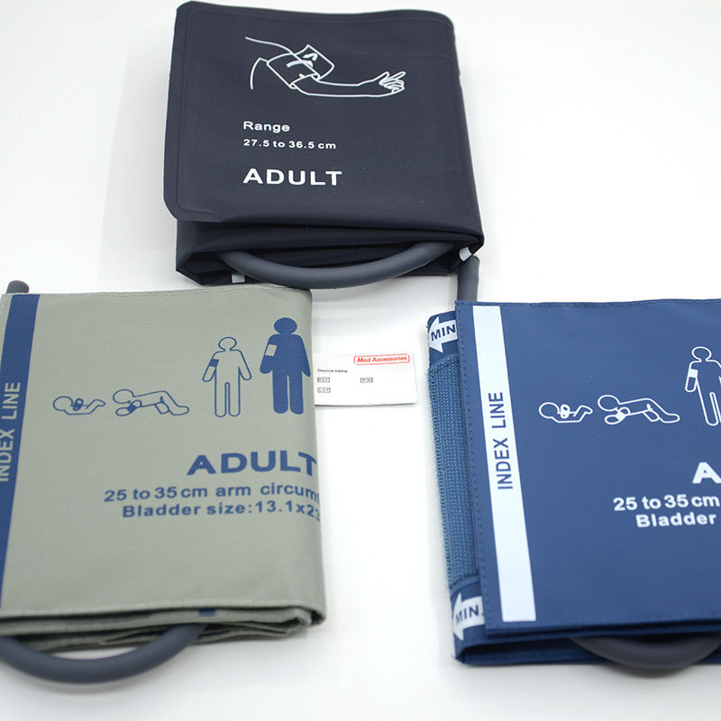 NIBP Neonatal Pediatric Blood Pressure Cuff Dengan Dual Tubes OEM Multiscene NIBP Adult Cuff