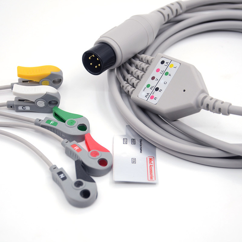 Mindray Portable Spo2 Probe Sensor Konektor Bulat Kabel Pulse Oximeter