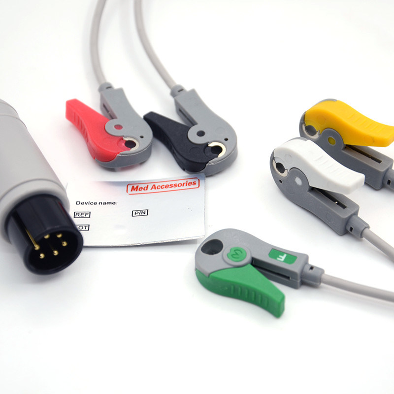 Mindray Portable Spo2 Probe Sensor Konektor Bulat Kabel Pulse Oximeter