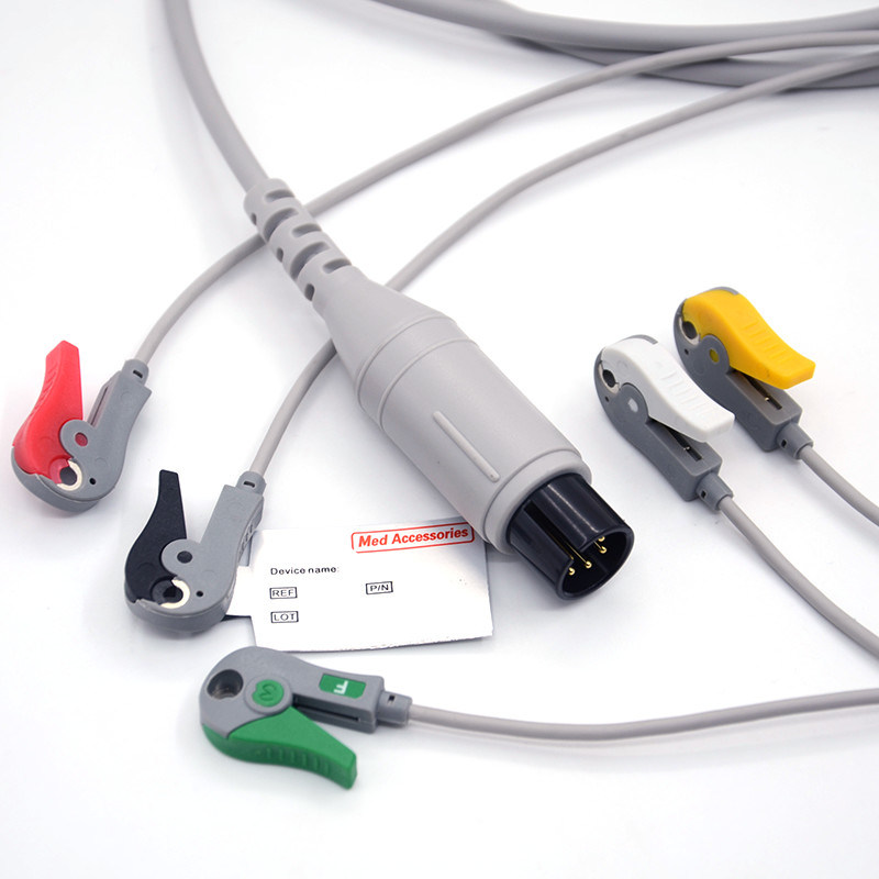 Mindray Portable Spo2 Probe Sensor Konektor Bulat Kabel Pulse Oximeter