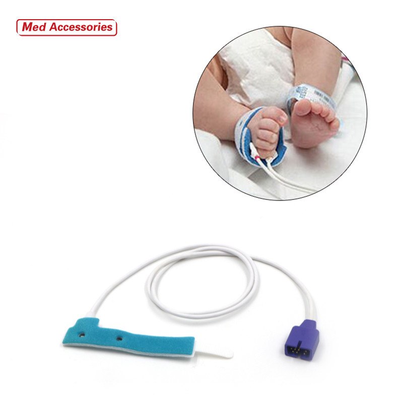 Adult Disposable Spo2 Sensor Perekat tahan lama Untuk merek utama monitor Kompatibel Nellcor