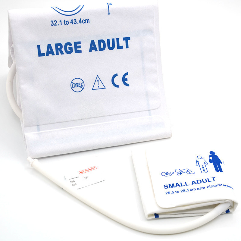 Med Aksesoris ISO13485 NIBP Cuff Bahan TPU sekali pakai untuk bayi dewasa