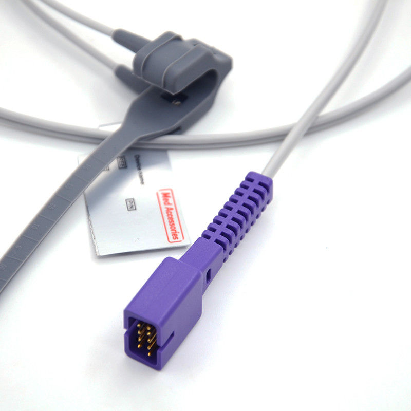 Pasien baru lahir kompatibel untuk Nellcor Oximeter Spo2 Sensor 9 Pin Multi Fungsi