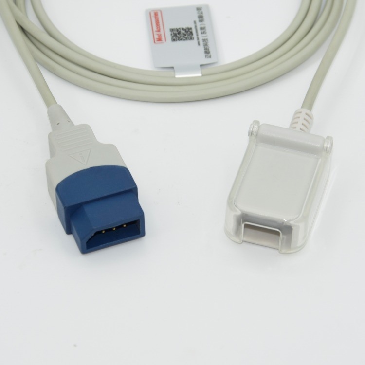 Kabel Sensor Spo2 Warna Abu-abu dengan bahan TPU dan Periode 12 Bulan
