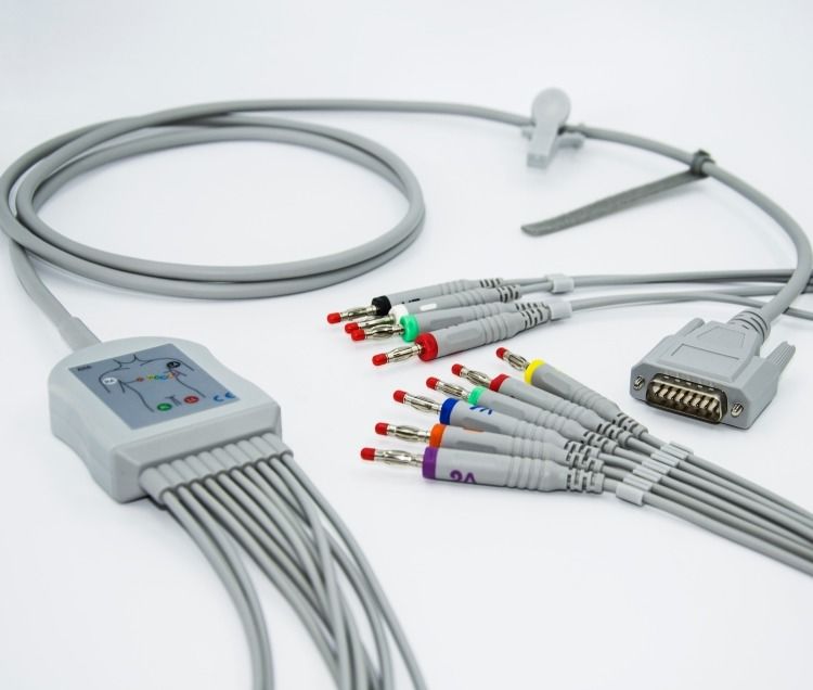 Mortara Pisang Plug EKG Kabel Set 3.0 Cable Diameter untuk Monitor Pasien Aksesoris