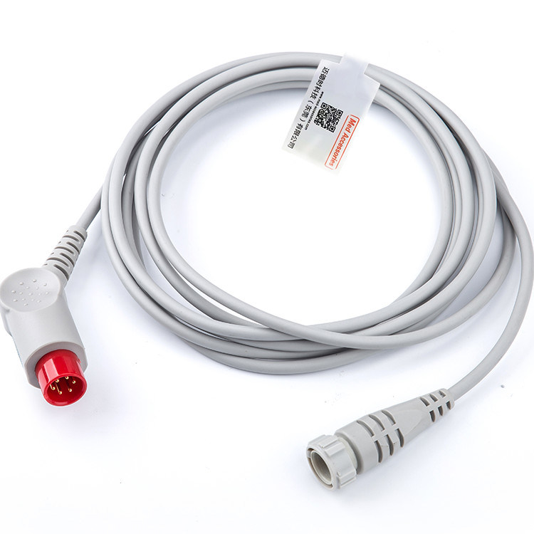 Portable IBP Adapter Kabel TPU Kompatibel Mindray Untuk MR 12 Pin IBP Transducer