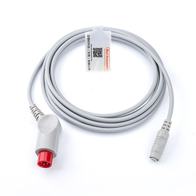 Kabel Praktis IBP Kompatibel Mindray Untuk MX 12 Pin Multi Fungsi Warna Abu-abu