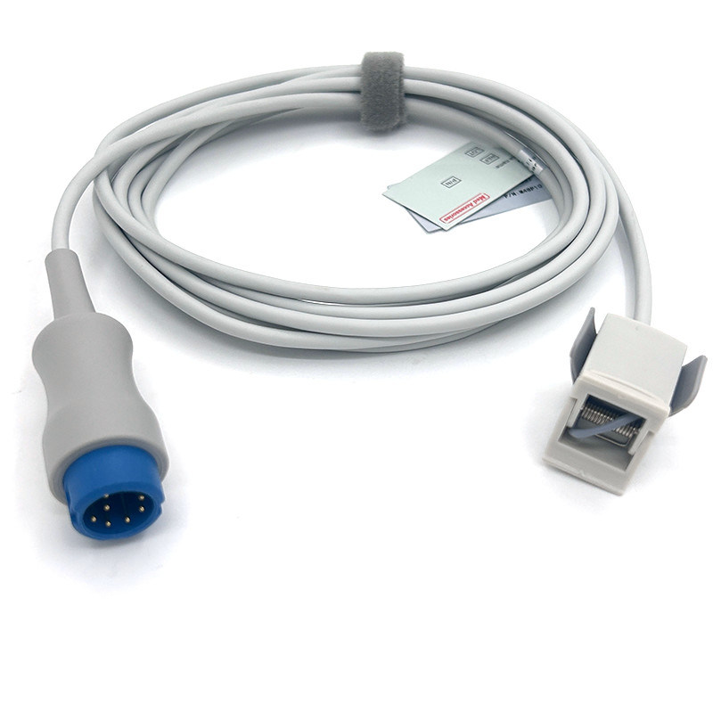 Jari anak TPU Gray Spo2 Sensor Cable Paket tunggal untuk semua tipe pasien Mindray Certified