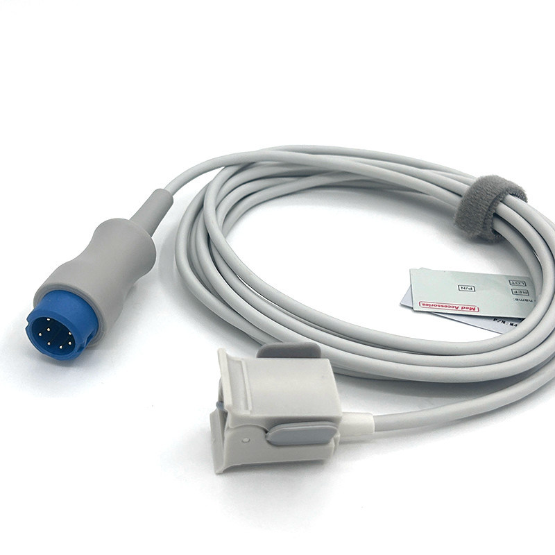 Jari anak TPU Gray Spo2 Sensor Cable Paket tunggal untuk semua tipe pasien Mindray Certified