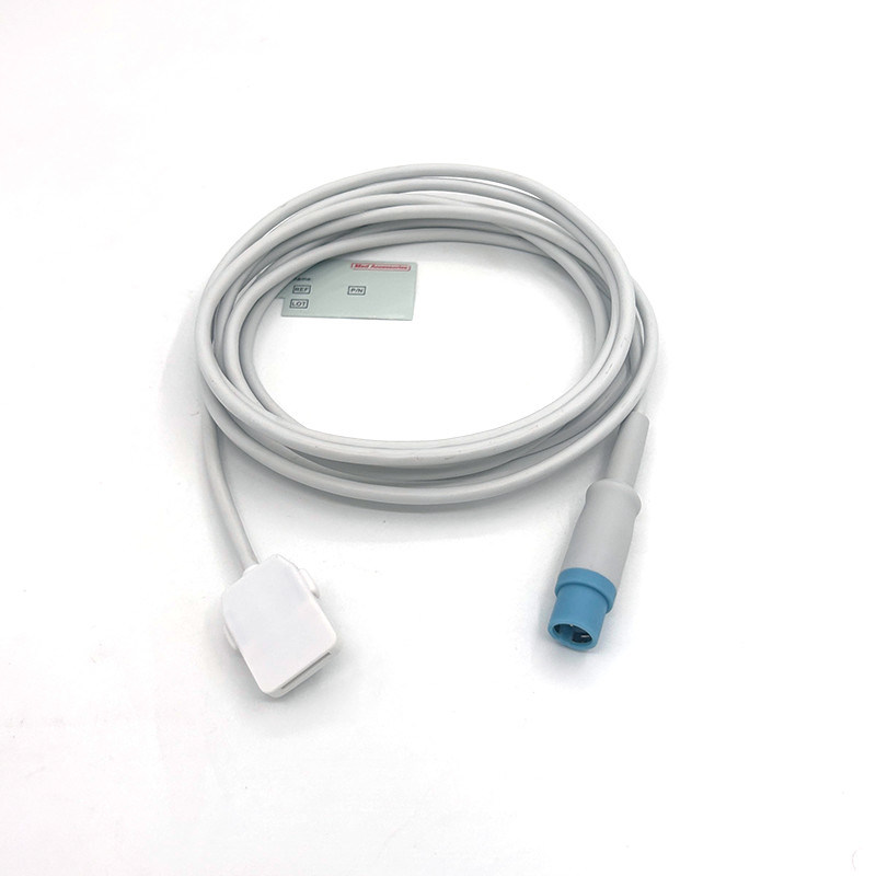TPU Gray Spo2 Sensor Cable Single Pack Untuk Semua Tipe Pasien Untuk Masimo 7 Pin To Drager