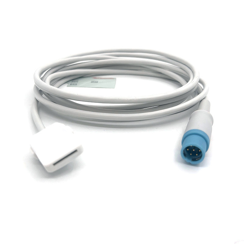 TPU Gray Spo2 Sensor Cable Single Pack Untuk Semua Tipe Pasien Untuk Masimo 7 Pin To Drager