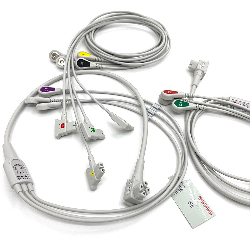 PH 10lead TC30 lead wires EKG monitor kabel abu-abu warna bebas lateks multi fungsi