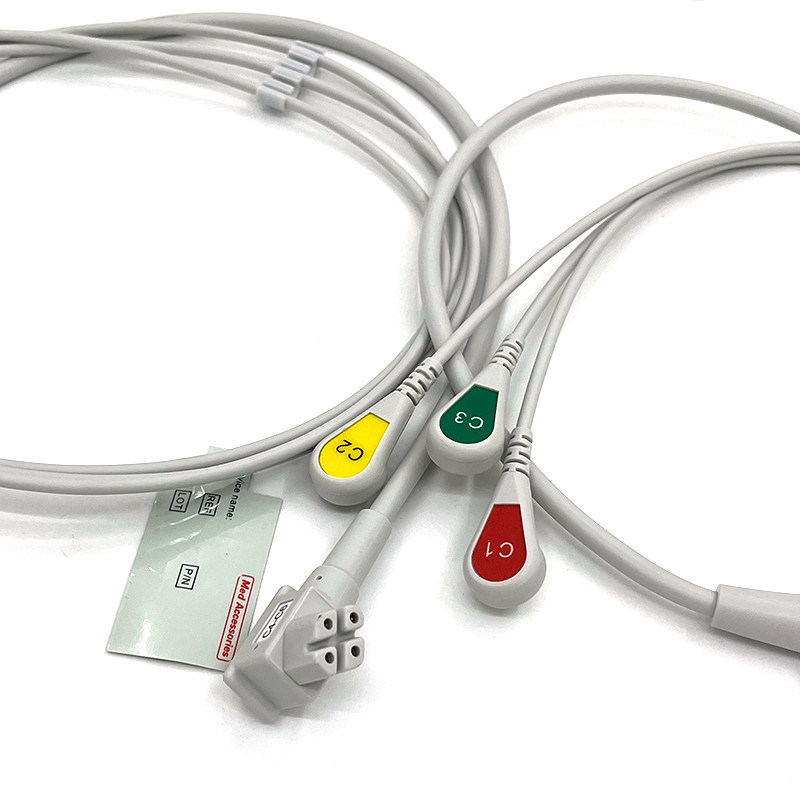 PH 10lead TC30 lead wires EKG monitor kabel abu-abu warna bebas lateks multi fungsi