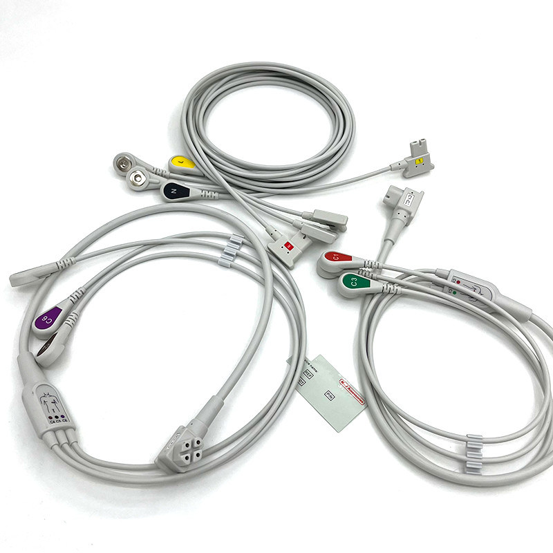 PH 10lead TC30 lead wires EKG monitor kabel abu-abu warna bebas lateks multi fungsi
