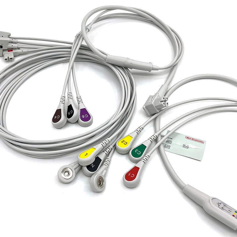 PH 10lead TC30 lead wires EKG monitor kabel abu-abu warna bebas lateks multi fungsi