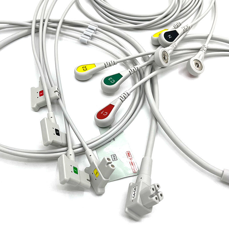 PH 10lead TC30 lead wires EKG monitor kabel abu-abu warna bebas lateks multi fungsi