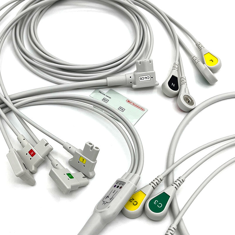 PH 10lead TC30 lead wires EKG monitor kabel abu-abu warna bebas lateks multi fungsi