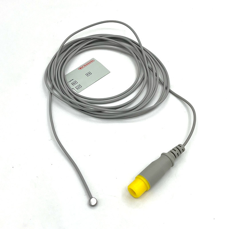 Kompatibel dengan Mindray Sensor Suhu Medis Probe 2 Pin Digunakan Lagi Untuk Pediatrik