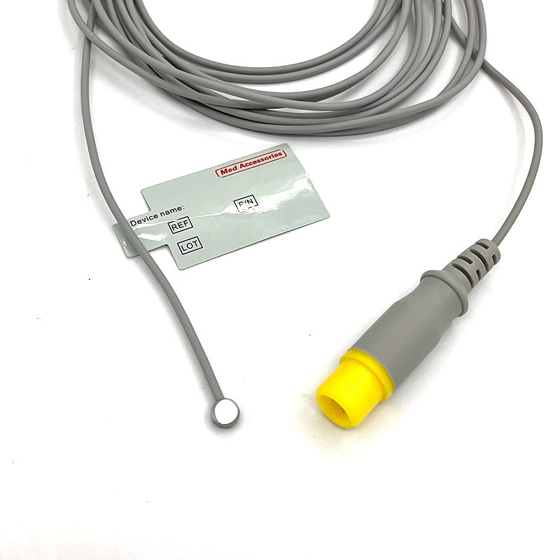 Kompatibel dengan Mindray Sensor Suhu Medis Probe 2 Pin Digunakan Lagi Untuk Pediatrik