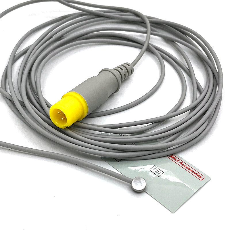 Kompatibel dengan Mindray Sensor Suhu Medis Probe 2 Pin Digunakan Lagi Untuk Pediatrik