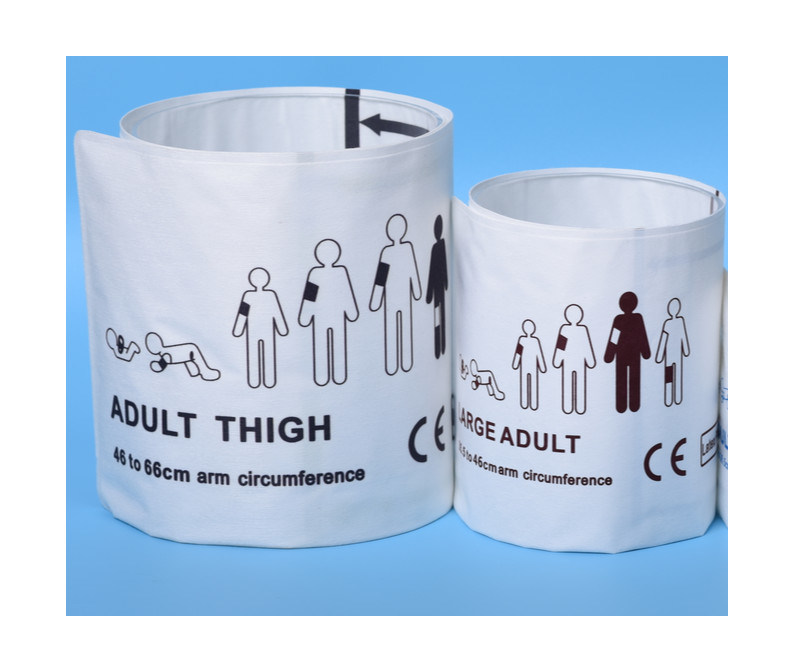 Disposable NIBP Cuff All Size Air Hose Bahan TPU Pilihan Anak Dewasa Kecil Bayi Baru Lahir