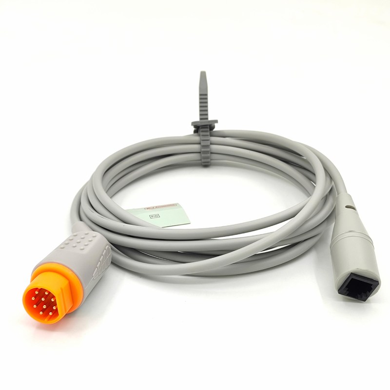 Aksesoris Monitor Medis Kabel IBP Warna Abu-abu Praktis Kompatibel Siemens Untuk MX Multi Fungsi