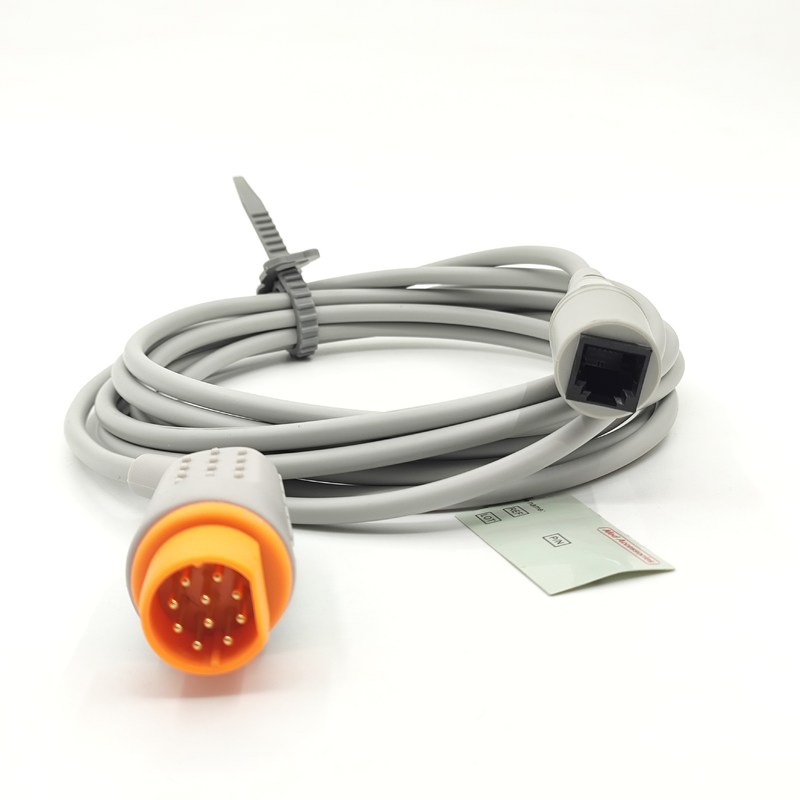 Aksesoris Monitor Medis Kabel IBP Warna Abu-abu Praktis Kompatibel Siemens Untuk MX Multi Fungsi