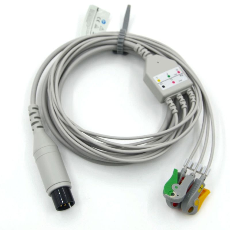 Kompatibel AAMI Kompatibel 3 Lead ECG Kabel IEC Grabber Untuk Aksesoris Medis