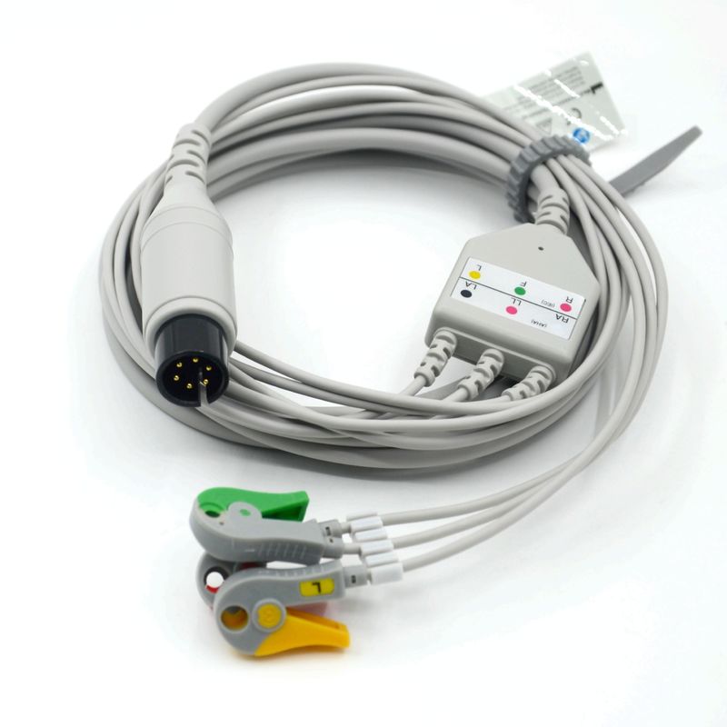 Kompatibel AAMI Kompatibel 3 Lead ECG Kabel IEC Grabber Untuk Aksesoris Medis