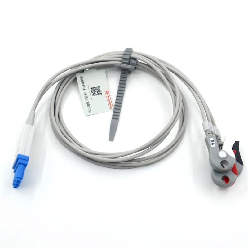 Kabel Lead ECG 3-lead Philips yang Kompatibel Dengan Grabber Warna AHA CE&ISO13485