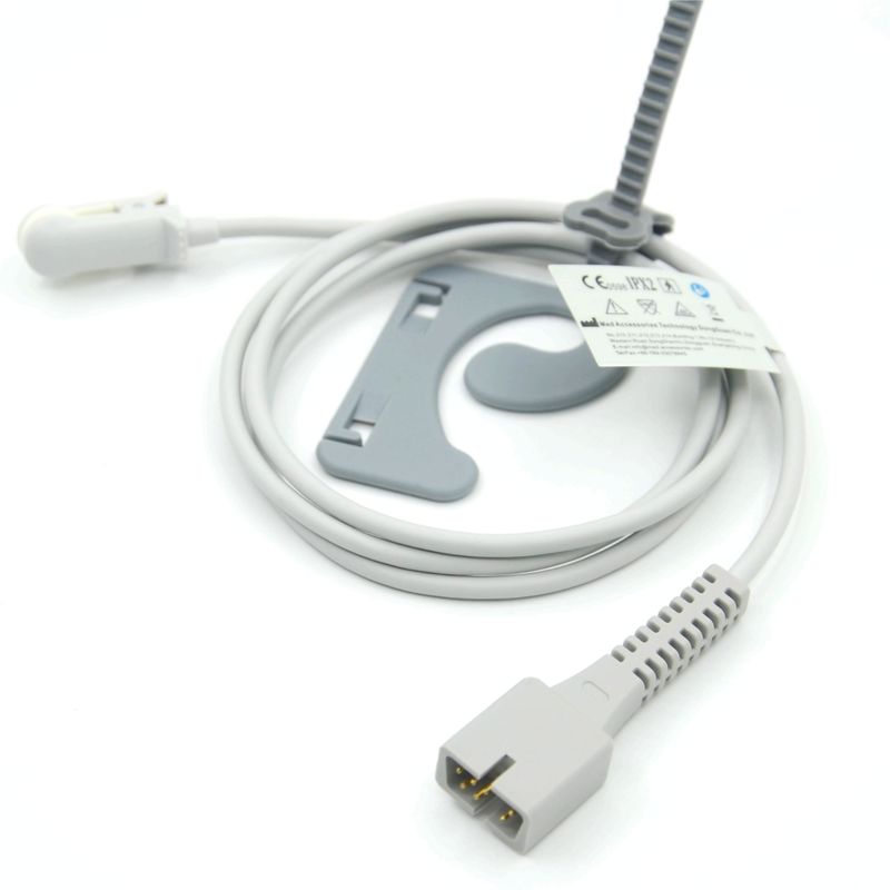 Aksesori Monitor Produsen yang Dapat Digunakan Kembali Kompatibel Nellcor PM-50,PM-60 NPB 40 Sensor SpO2 Klip Telinga 7-Pin