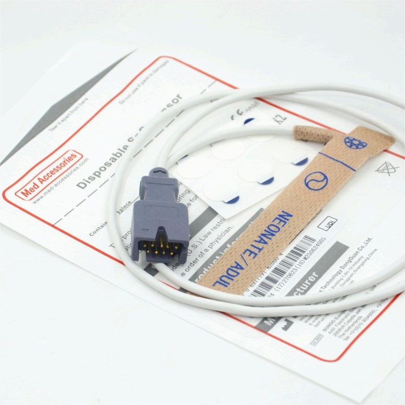 Pemasok Aksesori Medis Kompatibel Masim 2329 Neonatus/ Dewasa 9pin Sensor SpO2 Sekali Pakai