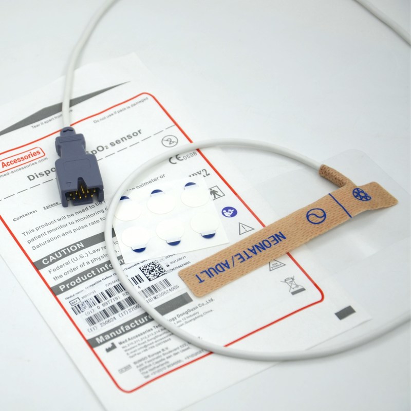 Pemasok Aksesori Medis Kompatibel Masim 2329 Neonatus/ Dewasa 9pin Sensor SpO2 Sekali Pakai