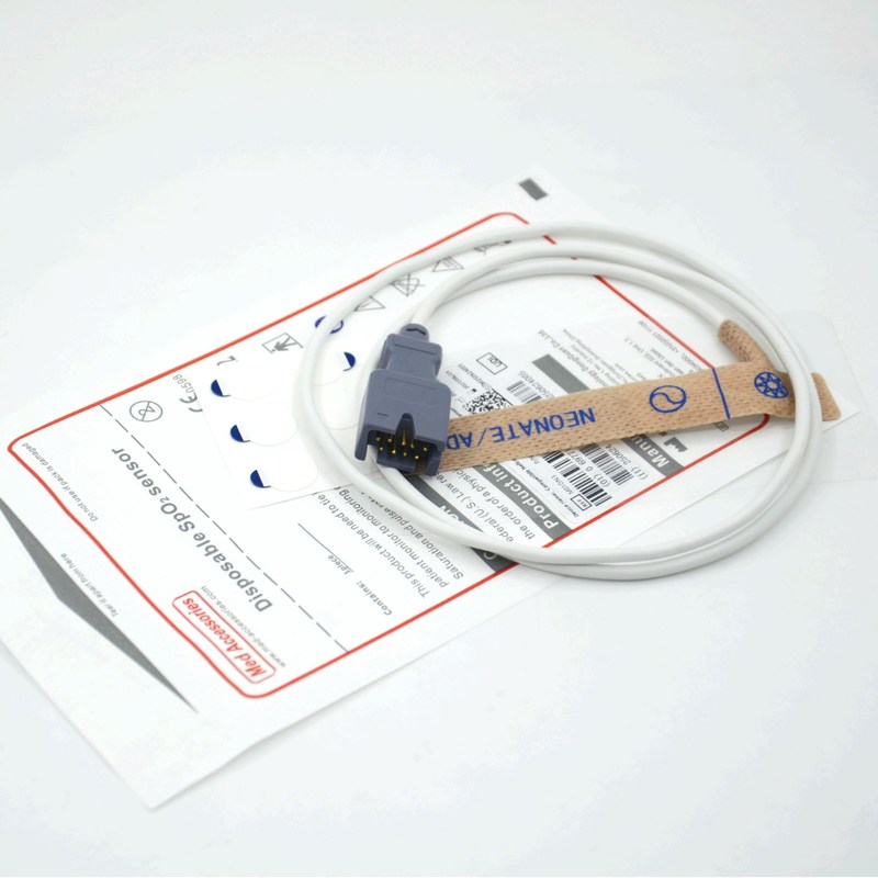 Pemasok Aksesori Medis Kompatibel Masim 2329 Neonatus/ Dewasa 9pin Sensor SpO2 Sekali Pakai