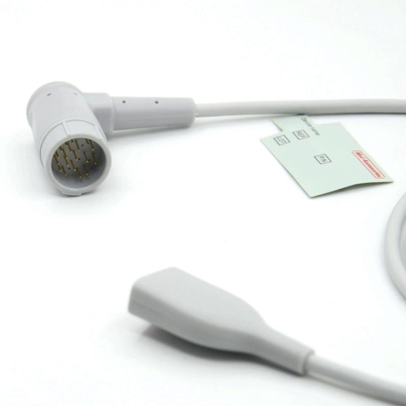 Kabel Adaptor SpO2 M TPU Aksesori Medis Kompatibel Philips ke M Kabel Ekstensi SpO2