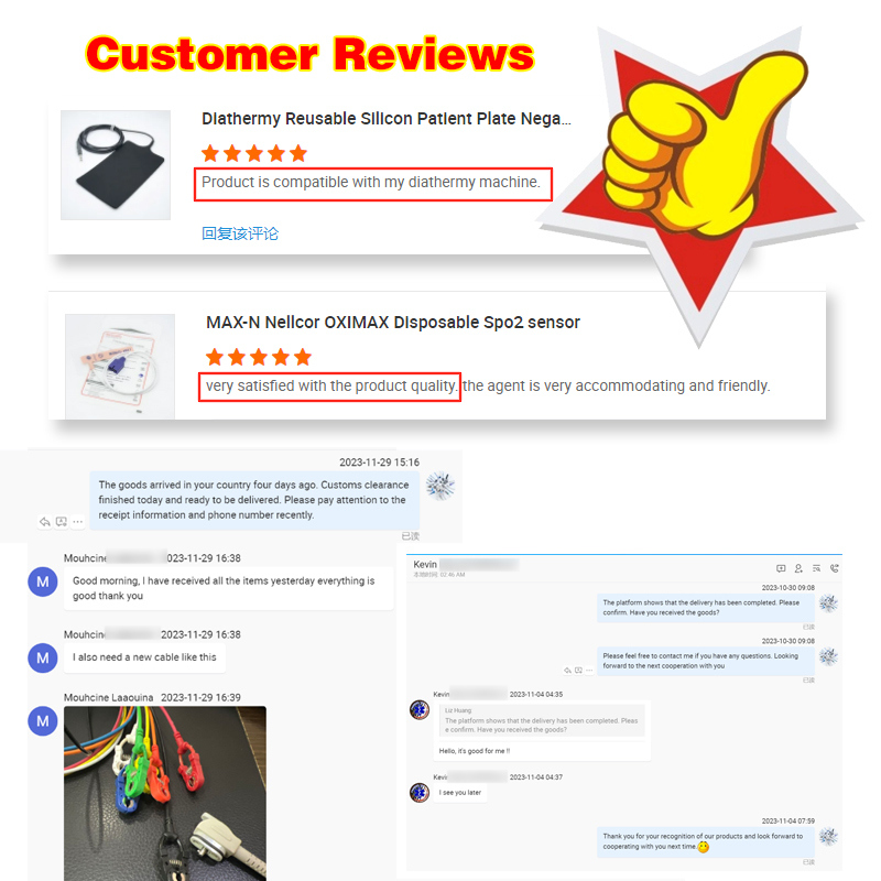 Mindray Portable Spo2 Probe Sensor Konektor Bulat Kabel Pulse Oximeter