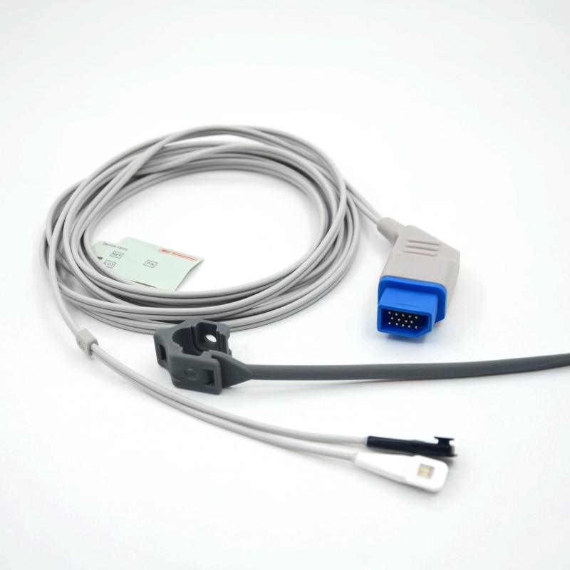 Aksesor Sensor SpO2 Kompatibel Nihon Kohden Dapat Digunakan Kembali Multi-situs Produsen Monitor