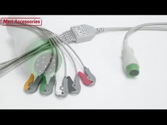 Aksesoris Medis Kabel Monitor ECG BCI Medikal 6 Pin 5 Leads Multipurpose 0.9m Ukuran
